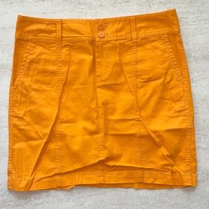 Caslon Orange Mini Skirt